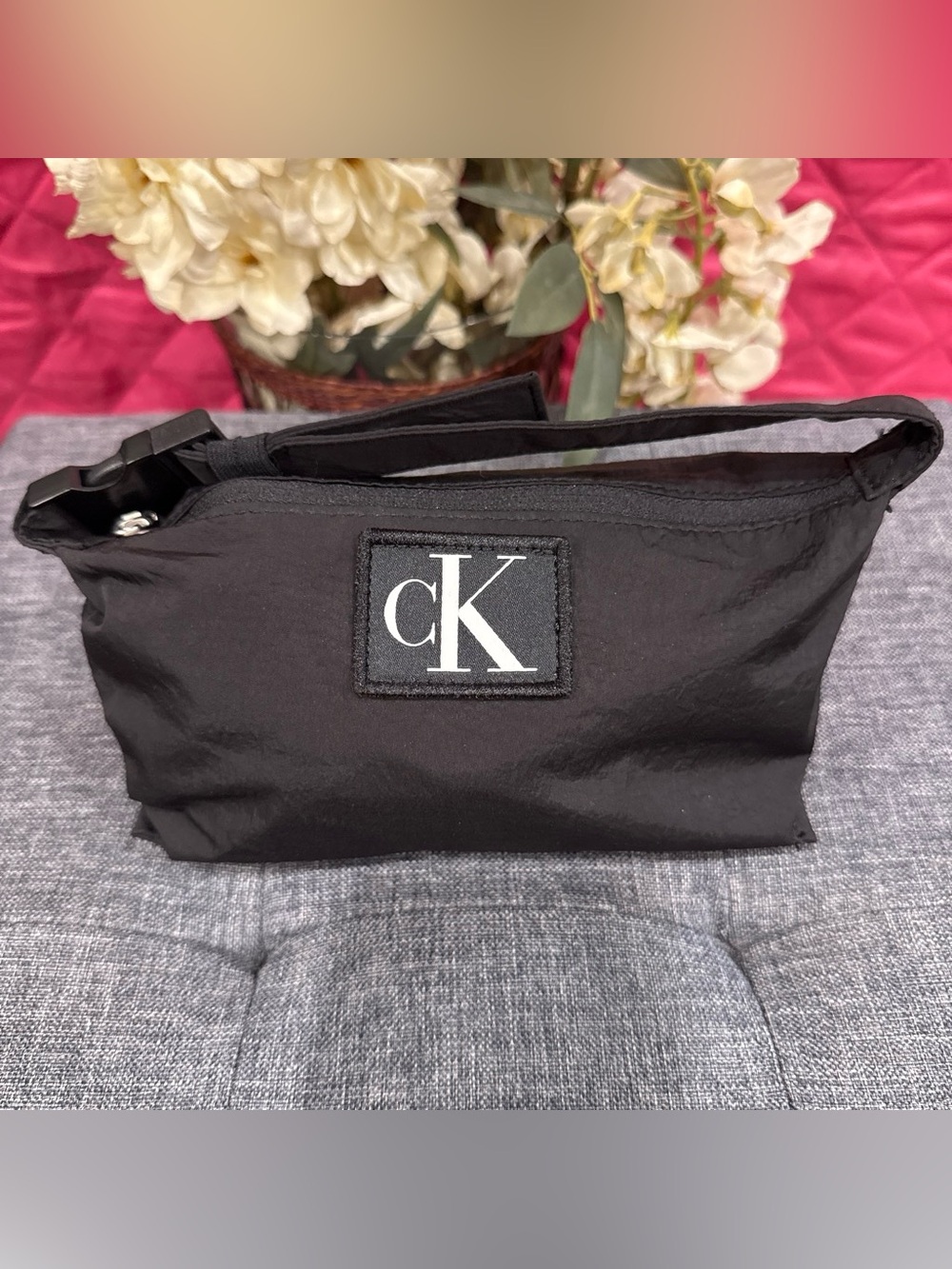 Calvin Klein Black Men’s Belt Bag with CK Patch
